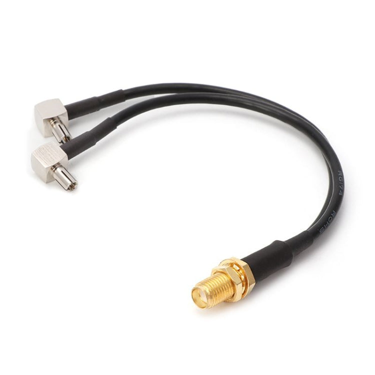 RG174 SMA Female to 2 x TS9 Male Connecting Cable Extension, Length: 15cm, SMA Female to 2 x TS9 Male 15cm RG174 SMA Female to 2 x TS9 Male Connecting Cable Extension, Length: 15cm, SMA Female to 2 x TS9 Male 15cm